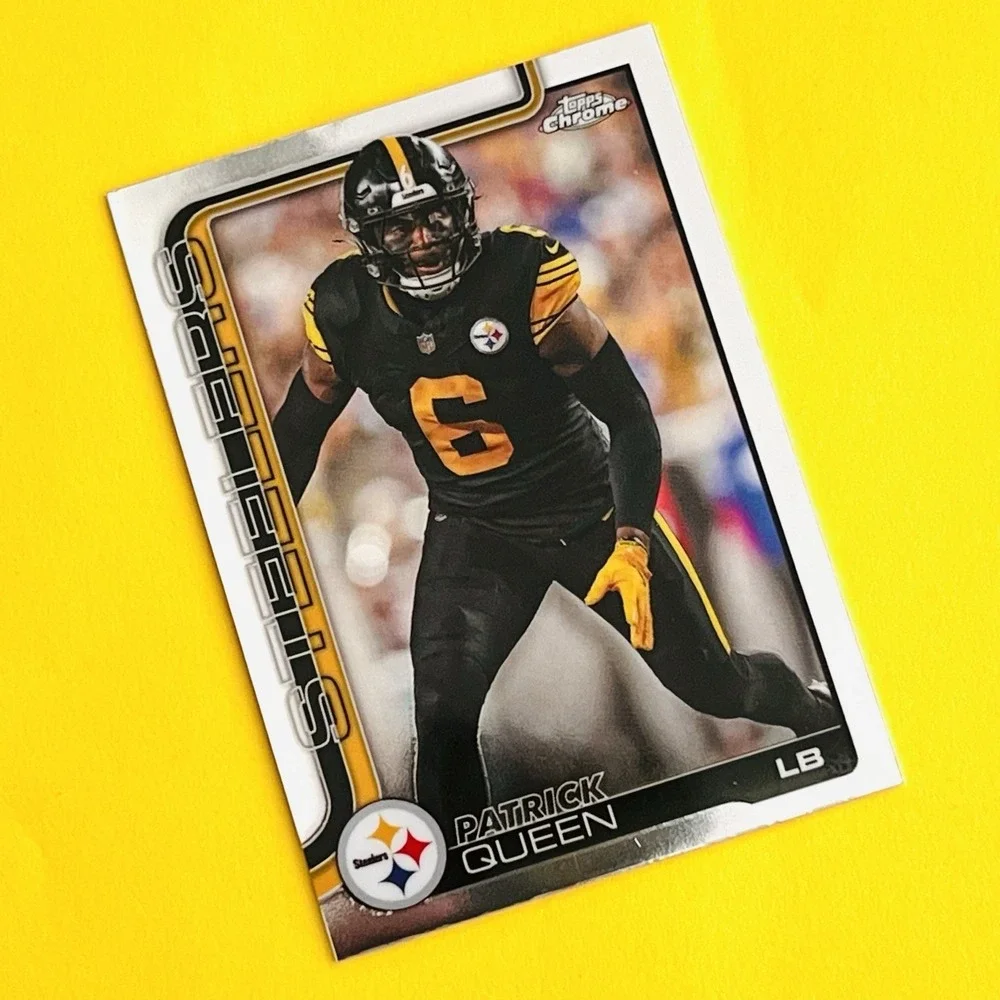 2025 Topps Chrome NFL Football Patrick Queen #260 Base Pittsburgh‎ Steelers
